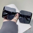 [10497] PL-MX002 Kacamata Bingkai Persegi Untuk Wanita Anti UV dan Elegan (PL-MX002-Transparant Black)