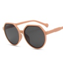 [11089] PL-H041 "Clear Stock" Kacamata Hitam Frame Hexagon Korean Retro Elegan Fashion (PL-H041-Cream/Gray)