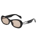 [11114] PL-H042 "Clear Stock" Kacamata Hitam Stylish Fashion Elegan Streetwear Kekinian Retro Chic Fashion Pria & Wanita (PL-H042-Black/Tea)