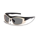 [11121] PL-H043 Kacamata Hitam Fashion Pria Sport Modren Retro Y2K Anti Silau (PL-H043-Black/Beige)