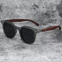 [11412] PL-H050 Kacamata Hitam European and American Wood Grain Leg Sunglasses Uv Protection (PL-H050-Sand-Gray)