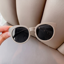 [11395] PL-H051 Kacamata Hitam Cat-Eye Sunglasses for Women Korean Cross-Border (New Product) (PL-H052A-Brown/Black)