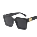 [10510] PL-H015 Kacamata Hitam Korean Gaya Wanita Square Frame Kacamata Mata Wanita UV Protection (PL-H015-Black, PL-H015 Black)