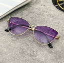 [10515] PL-MX003 Kacamata Wanita Hitam Cat Eye Anti Radiasi UV Fashion Sunglasses Eyewear Kacamata Fashion (PL-MX003-Purple, PL - MX003 Purple)