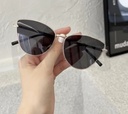 [10517] PL-MX003 Kacamata Wanita Hitam Cat Eye Anti Radiasi UV Fashion Sunglasses Eyewear Kacamata Fashion (PL-MX003-Grey White, PL - MX003 Greywhite)