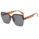 [10594] PL-MX009 Kacamata Hitam Sunglasses Terbaru Bingkai Kotak Oversized H Import Kacamata Fashion "Clear Stock" (PL-MX009-Leopard)