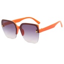 [10596] PL-MX009 Kacamata Hitam Sunglasses Terbaru Bingkai Kotak Oversized H Import Kacamata Fashion "Clear Stock" (PL-MX009-Orange)