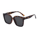 [10524] PL-H016 Kacamata Korean Style Fashion Women Retro Sunglasses (PL-H016-Leopard)