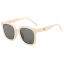 [10525] PL-H016 Kacamata Korean Style Fashion Women Retro Sunglasses (PL-H016-Cream)