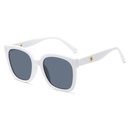 [10526] PL-H016 Kacamata Korean Style Fashion Women Retro Sunglasses (PL-H016-White)
