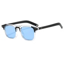 [10548] PL-WW008 Kacamata Wanita Pria Optik Anti Sunglass Dengan Fashion Sunglasses Kacamata Hitam (PL-WW008-Transparant/Blue)