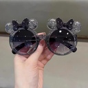 [11403] PL-MX022A Kacamata Anak Crystal Bow Children's Sunglasses for Boys and Girls (PL-MX022A-Black)
