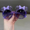 [11406] PL-MX022A Kacamata Anak Crystal Bow Children's Sunglasses for Boys and Girls (PL-MX022A-Purple)
