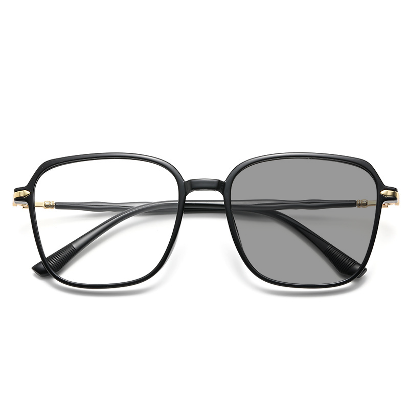 M-ARPT009 Kacamata Lensa Photocromic Anti Radiasi Wanita Pria Kacamata Bingkai Titanium Kotak Anti UV Photocromic