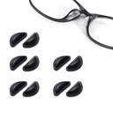 [10562] ACS004 Nose Pad Kacamata Penyangga Hidung Pencegah Turun - Non Slip Silicone (ACS004-Black, ACS004 Black)