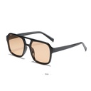 [10574] PL-WW009 Kacamata Hitam Korea Wanita Kacamata Retro Klasik Frame Besar (PL-WW009-Black/Tea)