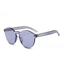 PL-WW002 Kacamata Pria/Wanita-Jelly-Permen-Warna-Fashion-Tanpa Frame-Sunglasses-Murah #Jelly (PL-WW002-Bening-#6Jelly)