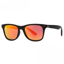 [10578] PL-PZ001 Kacamata Polarized Sports Sunglasses Men Women Driving Square Frame Eyewear Male Goggle UV400 (PL-PZ001-Black/Orange (PLZ))