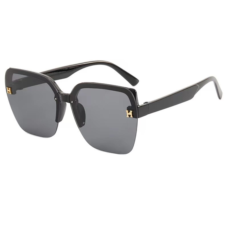 PL-MX009 Kacamata Hitam Sunglasses Terbaru Bingkai Kotak Oversized H Import Kacamata Fashion