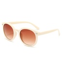 [10612] PL-H020A Kacamata Fashion Anak Laki-Laki & Perempuan / Kacamata Fashion Trendy Anti UV / Kacamata Style Anak Korea (PL-H020A-Cream Brown)