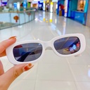 [10619] PL-H021A Kacamata Hitam Anak New Trend Fashion Terbaru High Quality Import - Kacamata Retro (PL-H021A-White)