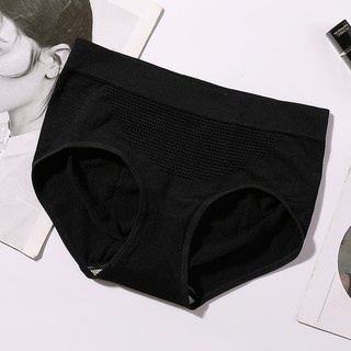 A-W-CD001 Celana Dalam Wanita Briefs Elastis Seamless Mid Waist Bahan Katun CD01