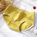 [10642] W-CD003 Celana Dalam Wanita Antibakteri Graphene Katun Hight Quality Terbaru Pakaian Dalam (W-CD003-Yellow)