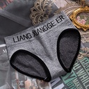 [10650] A-W-CD004 Celana Dalam Wanita Pakaian Dalam Import Berkualitas Tinggi CD Midi Waist Bahan Katun (A-W-CD004 Grey)