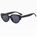 PL-WW012 Kacamata Cat Eye Wanita Pria Anti UV Frame Bingkai Titik Dua New Fashion Trendy