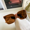 [10720] PL-H024 Kacamata Hitam Wanita/Pria Sunglasses Korean new Fashion (PL-H024-Brown)