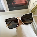 [10721] PL-H024 Kacamata Hitam Wanita/Pria Sunglasses Korean new Fashion (PL-H024-White)