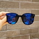 [10733] PL-MX014A Kacamata Hitam Sungglasses Anak Terbaru Kekinian Oversized Frame Gaya Trendy Casual Fashion Kids (PL-MX014A-Blue)