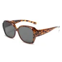 [11520] PL-H056 Kacamata Hitam Anti Silau Musim Panas Unisex (New Product) (PL-H056-Leopard/Black)