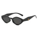 [11529] PL-H057 Kacamata Hitam Korean Style Polygonal Beach Sunglasses (New Product) (PL-H057-Black/Black)