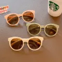 [11585] PL-H052A Kacamata Hitam Anak Children's Sunglasses Trendy Uv Protection (PL-H052A-Purple/Black)