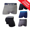 [10771] P-CD005 Promo Boxer Pria VI-BB Premium Celana Dalam Pendek Pria Boxer ViBB Pakaian Dalam (P-CD005-Dark/Gray)
