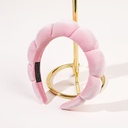 [10789] BD-A001 Bando Shell Busa Tebal Jumbo Fluffy Empuk Polos Bandana Cloud Style Gaya Korea Fashion Head Band Aksesoris Rambut Wanita (BD-A001-Pink)