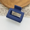 [10800] JR-A002 Jepitan Rambut Model Kotak 5Cm Polos Jedai Wanita Bahan Plastik Korean Hair Claw Clip Women Fashion Geometric (JR-A002-Blue/Doff)