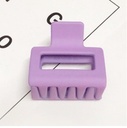 [10803] JR-A002 Jepitan Rambut Model Kotak 5Cm Polos Jedai Wanita Bahan Plastik Korean Hair Claw Clip Women Fashion Geometric (JR-A002-Lilac/Doff)