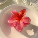 [10826] JR-A003 Jepit Rambut Korea Jedai Bunga Kamboja Wanita Elegan High Quality Motif Baru Clips 8CM (JR-A003-Red)