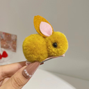 [10843] JR-A004 Jepit Rambut Kelinci Rabbit Hair Accessories - Jepit Rambut Versi Klip Untuk Anak Perempuan (JR-A004-Yellow)