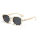 [10876] PL-H029 Kacamata Hitam Lipat Terbaru Wanita/Pria Kacamata Fashion Murah/Kacamata Sunglasses Import (PL-H029-Black/Cream)