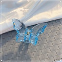 [10863] JR-A007 Jedai Rambut Motif Kupu-Kupu Kristal Butterfly Korean Jepit Hair Claw Transparant Aksesoris (JR-A007-Blue)