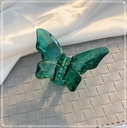 [10864] JR-A007 Jedai Rambut Motif Kupu-Kupu Kristal Butterfly Korean Jepit Hair Claw Transparant Aksesoris (JR-A007-Green)