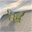 [10867] JR-A007 Jedai Rambut Motif Kupu-Kupu Kristal Butterfly Korean Jepit Hair Claw Transparant Aksesoris (JR-A007-Light/Green)