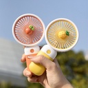 [10884] K-AP001 Kipas Angin Genggam Mini Portable Bentuk Buah / Kipas Angin Tangan Bahan Silikon / Mini Fan / Kipas Lipat Portable (K-AP001-Green)