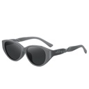 [10888] PL-H032-P1 Kacamata Premium Eksklusif Cat Eye Modis - Retro Chic Anti UV400 Desain Elegan (PL-H032-P1-Gray)