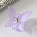 [10896] JR-A009 Jepit Rambut Kupu-Kupu Doff Motif Matte Gaya Fashion Korea Import (JR-A009-Purple)