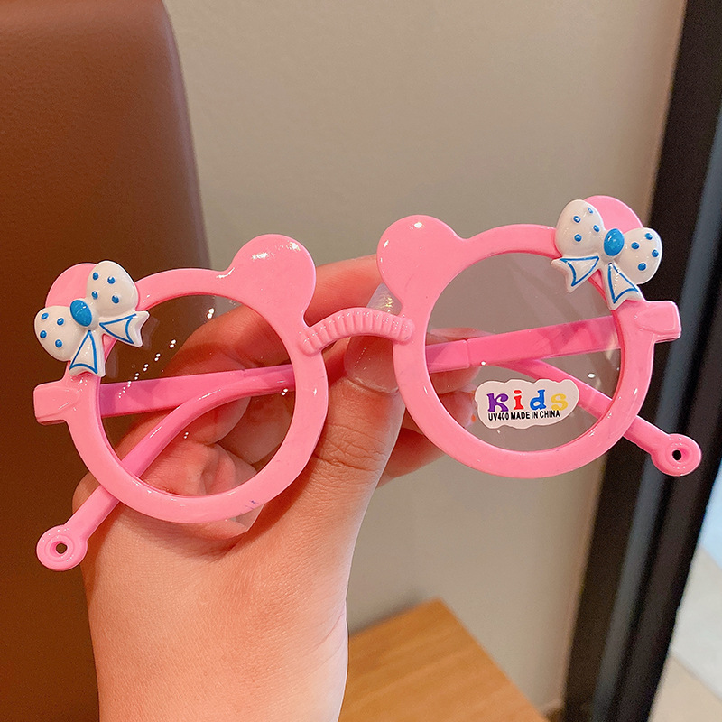 PL-WW017A Kacamata Fashion Anti Radiasi Kacamata Anak Mouse Pita Imut Sunglasses