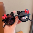 [10900] PL-WW017A Kacamata Fashion Anti Radiasi Kacamata Anak Mouse Pita Imut Sunglasses (PL-WW017-Black)